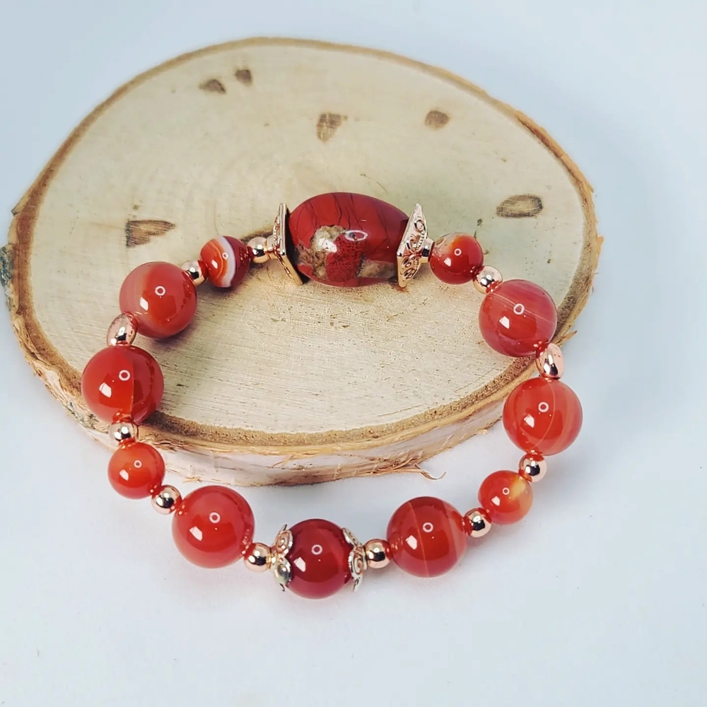 Carnelian, Red Jasper Bracelets